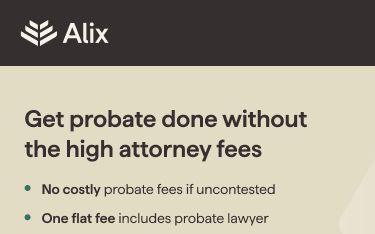 Alix flat-fee probate B2C legal services lead generation landing page designed by Apexure