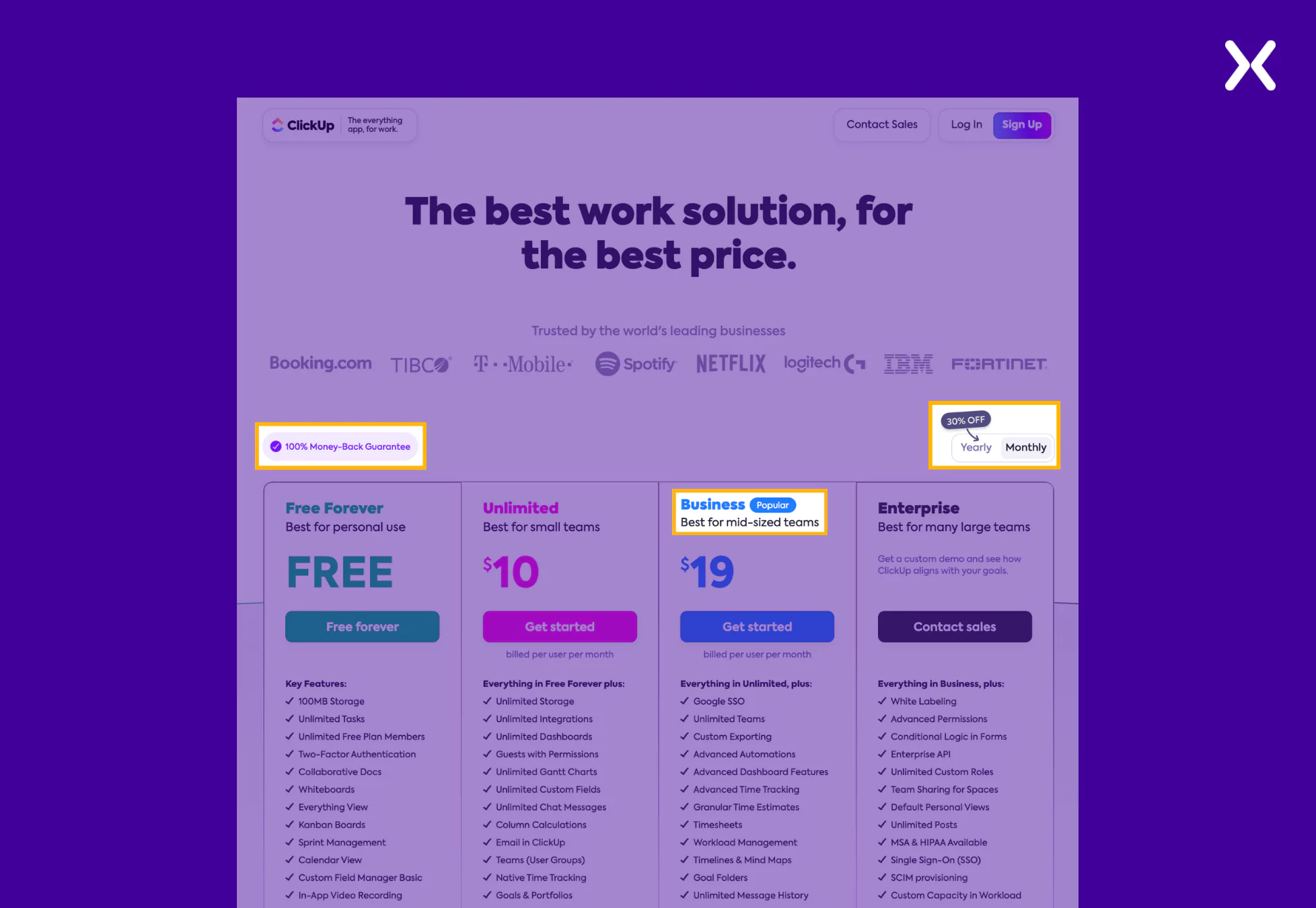 clickup-saas-pricing-page-example.webp