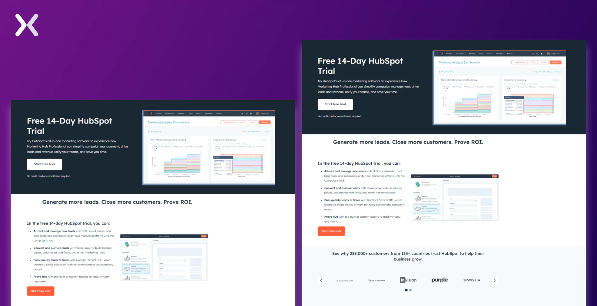 hubspot-best-saas-landing-page-example.webp